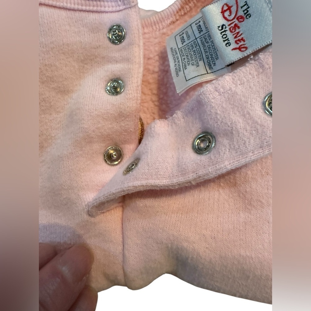 Baby Girls romper by The Disney Store in pastel pink EUC Size 3 months - Picture 6 of 10